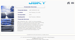 Desktop Screenshot of jskyservices.com